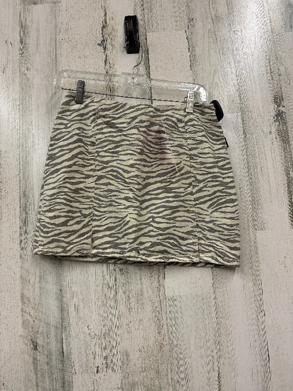 women's breathable cocktail skirtsZebra Print Skirt Mini & Short Altard State, Size M