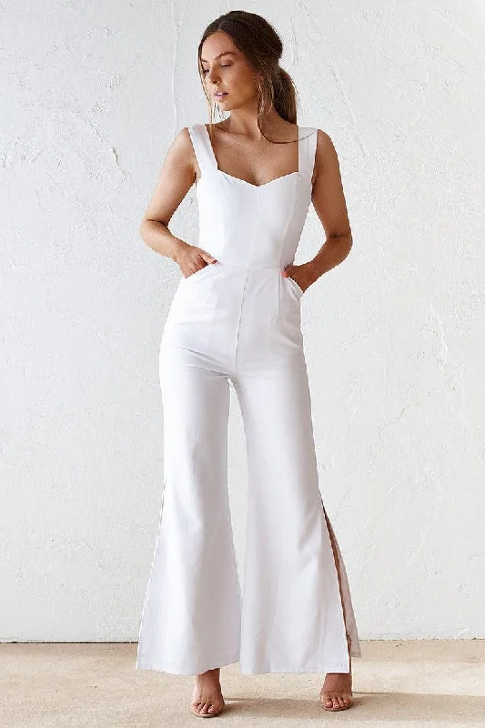 Leather DressAubrey Jumpsuit - Ivory