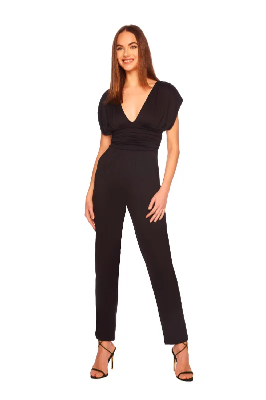 women's neon dressesgathered v jumpsuit