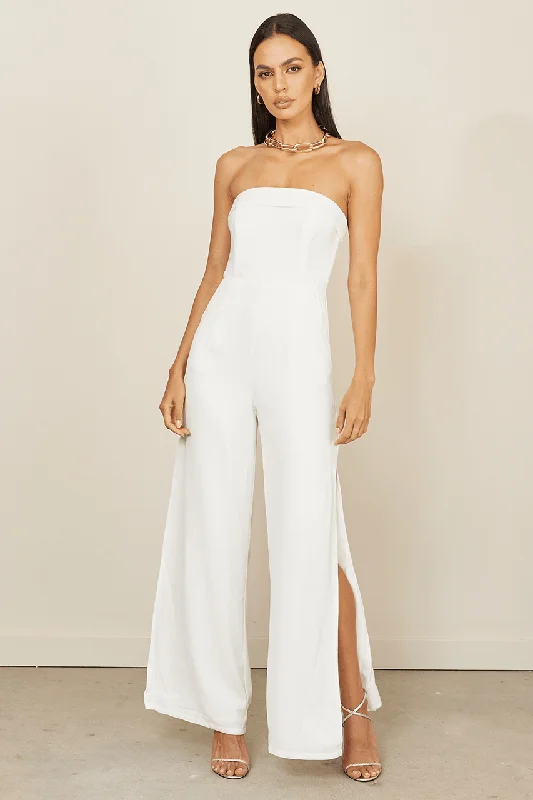 women's retro dressesNani Jumpsuit - White