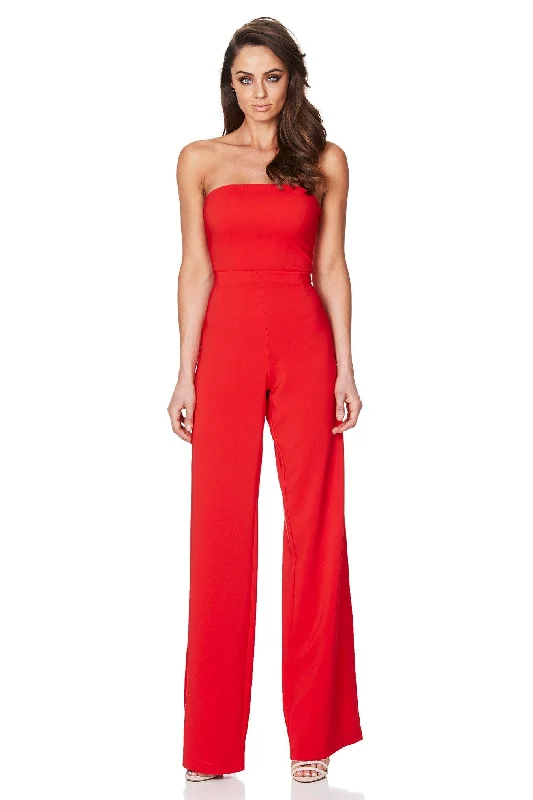 women's silk dressesNookie Glamour Jumpsuit - Cherry