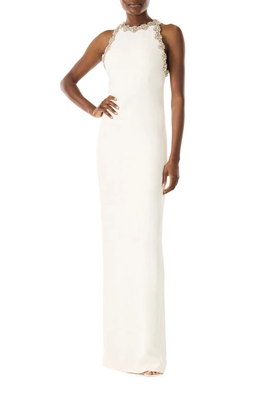 Sheath DressSleeveless Jewel Neck Gown