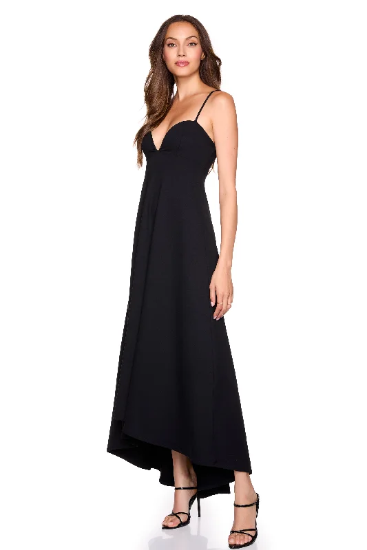 women's A-line dressessweetheart string high low dress