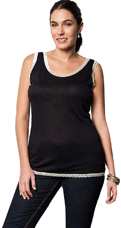 women's tops for cozy nights inNYL Plus Women’s Everyday Classic Plus Size Sleeveless Relaxed Fit Tank Top