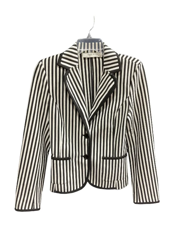 women's coats for breastfeeding mothersBlazer By Zara Basic In Striped Pattern, Size: S