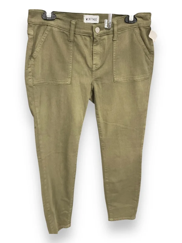 Jeans Cropped By Cmc In Olive, Size: 6