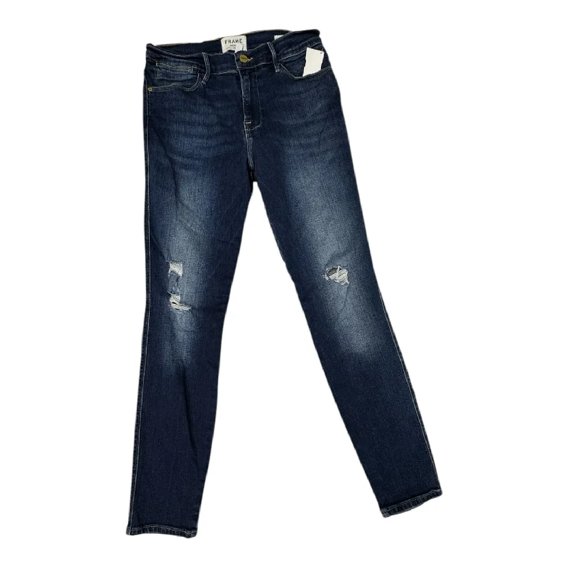 Jeans Skinny By Frame In Blue, Size: 8