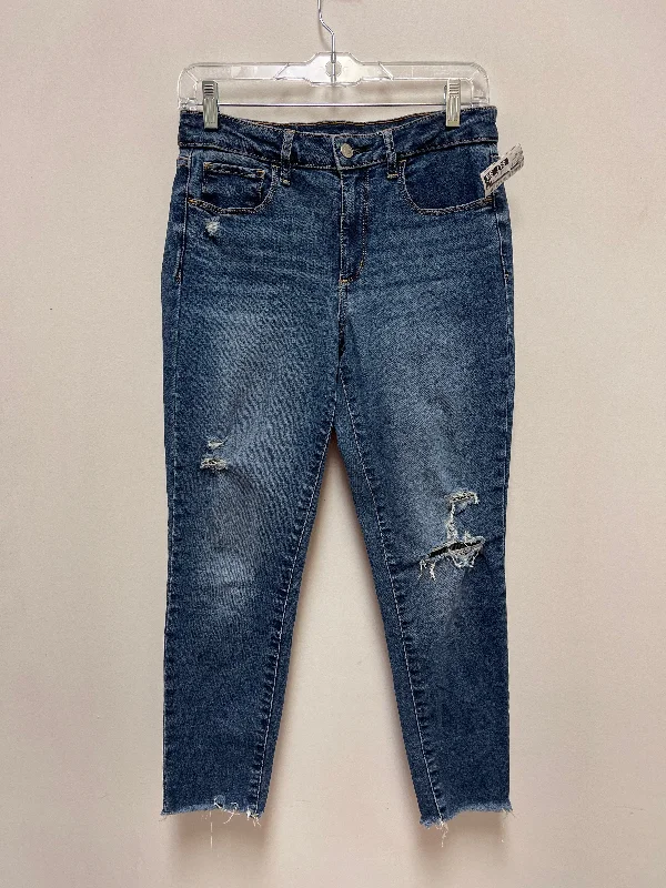 Jeans Skinny By Gap In Blue Denim, Size: 8p