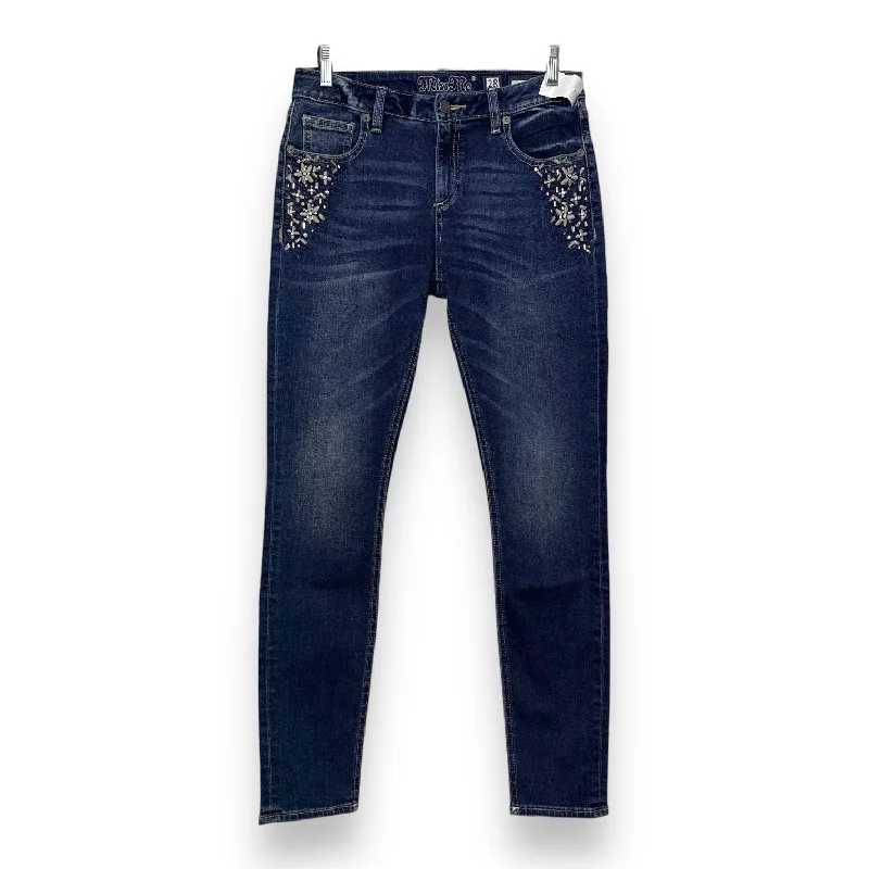 Jeans Skinny By Miss Me In Blue Denim, Size: 6