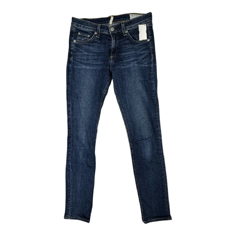 Jeans Skinny By Rag & Bones Jeans In Blue Denim, Size: 4