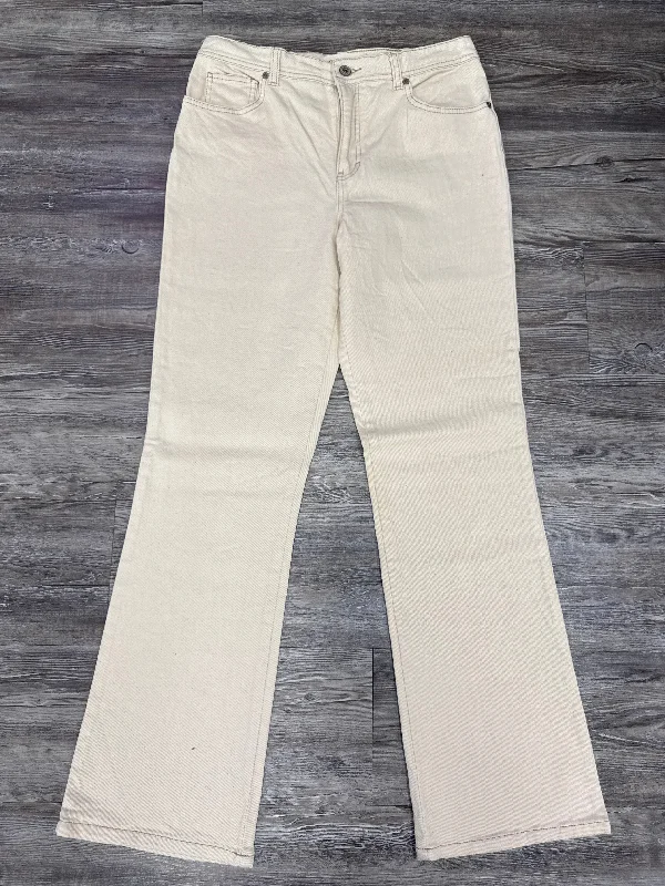 Jeans Straight By Jones New York In Beige, Size: 10