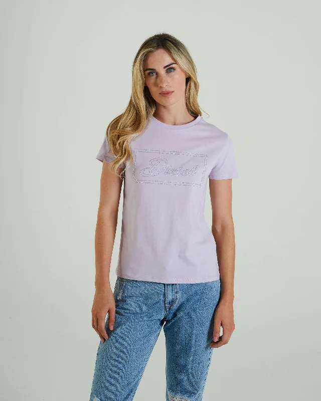 women's tops with beading accentsHattie T-Shirt Lilac Dream