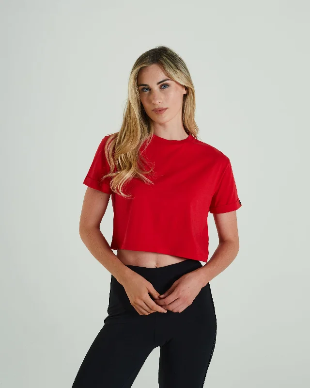 women's tops with flutter sleevesRicky T-Shirt Tango Red