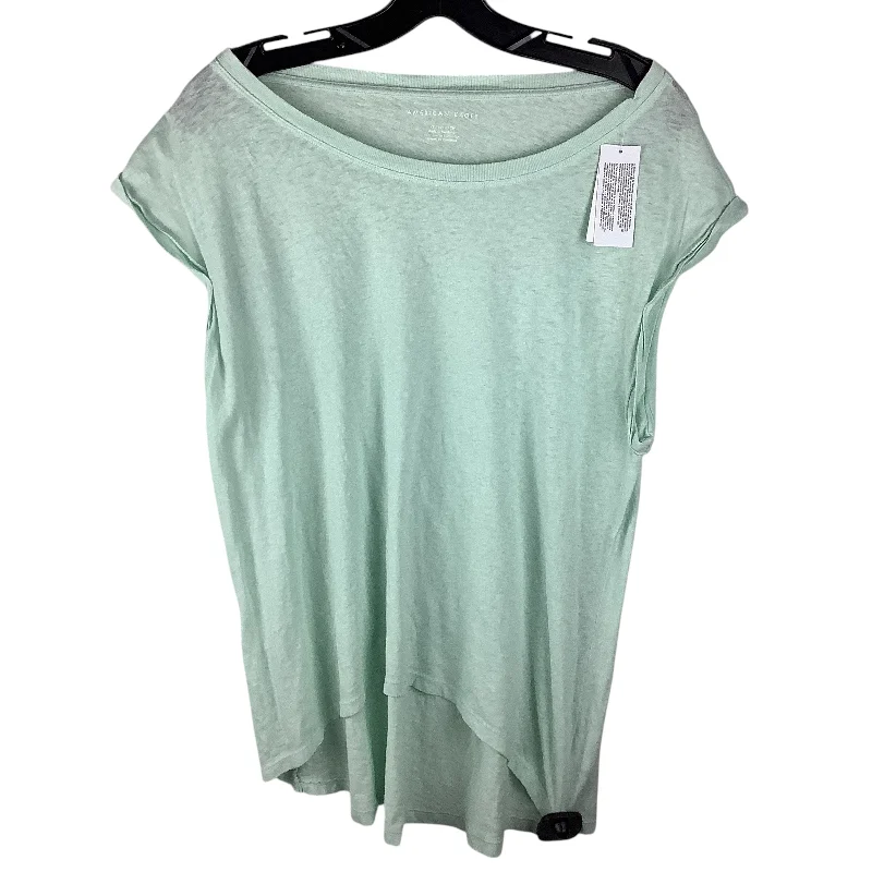 women's tops for those who want to add a pop of color to their outfitsTop Short Sleeve By American Eagle In Green, Size: Xs