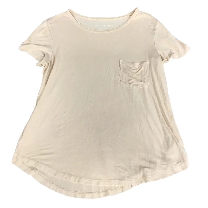 women's tops for those who seek both style and comfortTop Short Sleeve By American Eagle In Peach, Size: M