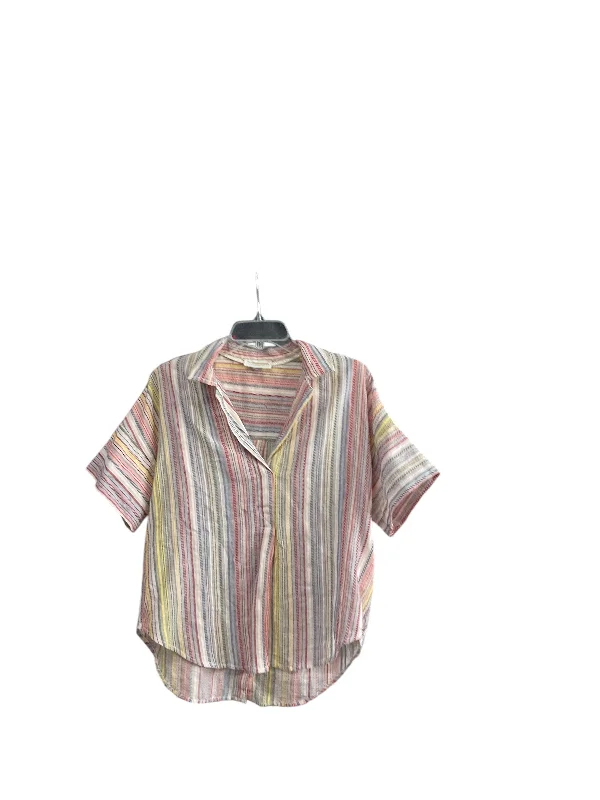 women's tops for casual FridaysTop Short Sleeve By Anthropologie In Multi-colored, Size: S