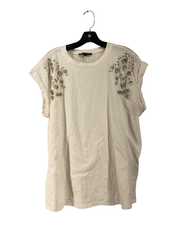 women's tops for those who love to dress up their casual looks with stylish topsTop Short Sleeve By Inc In White, Size: L