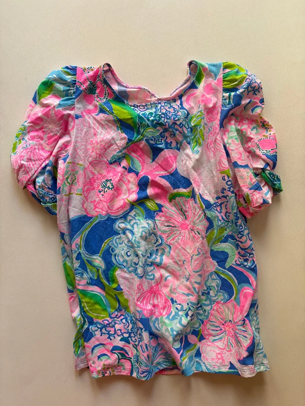 women's tops for picnics in the parkTop Short Sleeve By Lilly Pulitzer In Multi-colored, Size: S