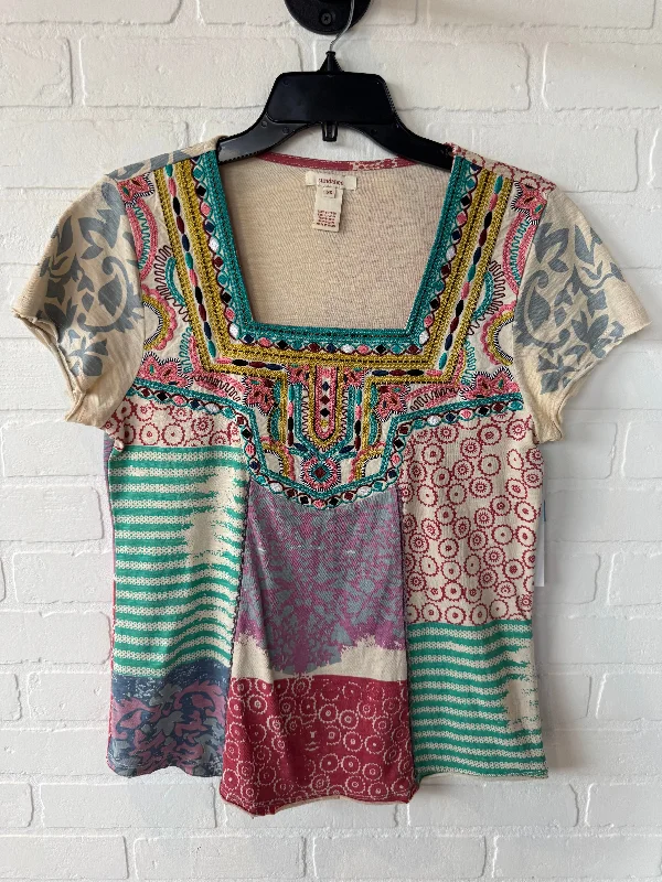 women's tops for those who want to elevate their everyday wear with chic and elegant piecesTop Short Sleeve By Sundance In Multi-colored, Size: Xs