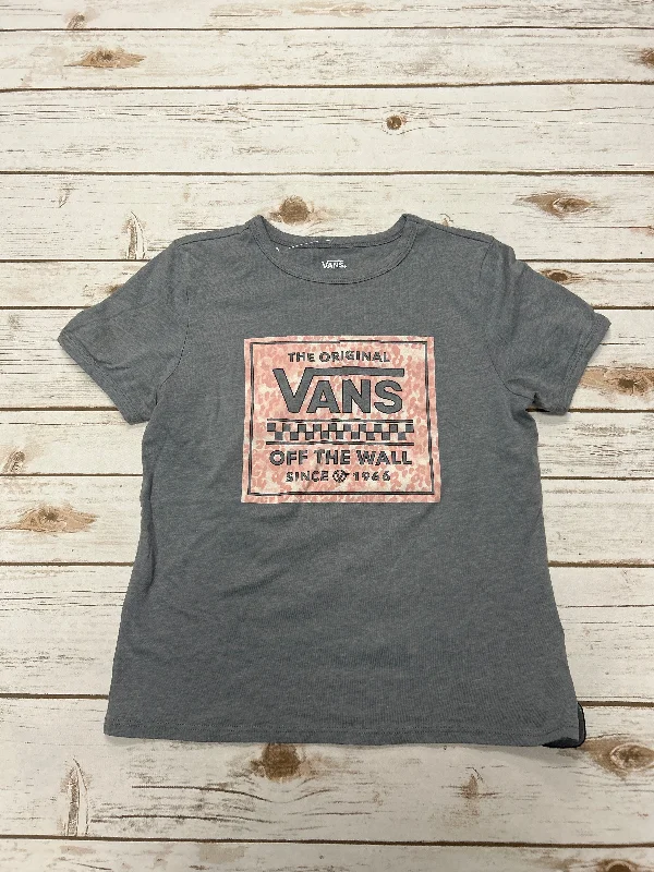 women's tops for mixing and matching with different bottomsTop Short Sleeve By Vans In Grey, Size: Xs